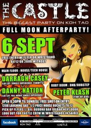 Full Moon After Party 6 Sep The Castle Koh Tao Thailand